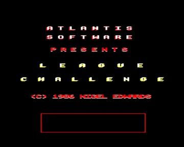 League Challege (1986)(Atlantis)[LEAGCHA] screen shot title